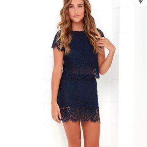 Lulus Two piece Lace Dress